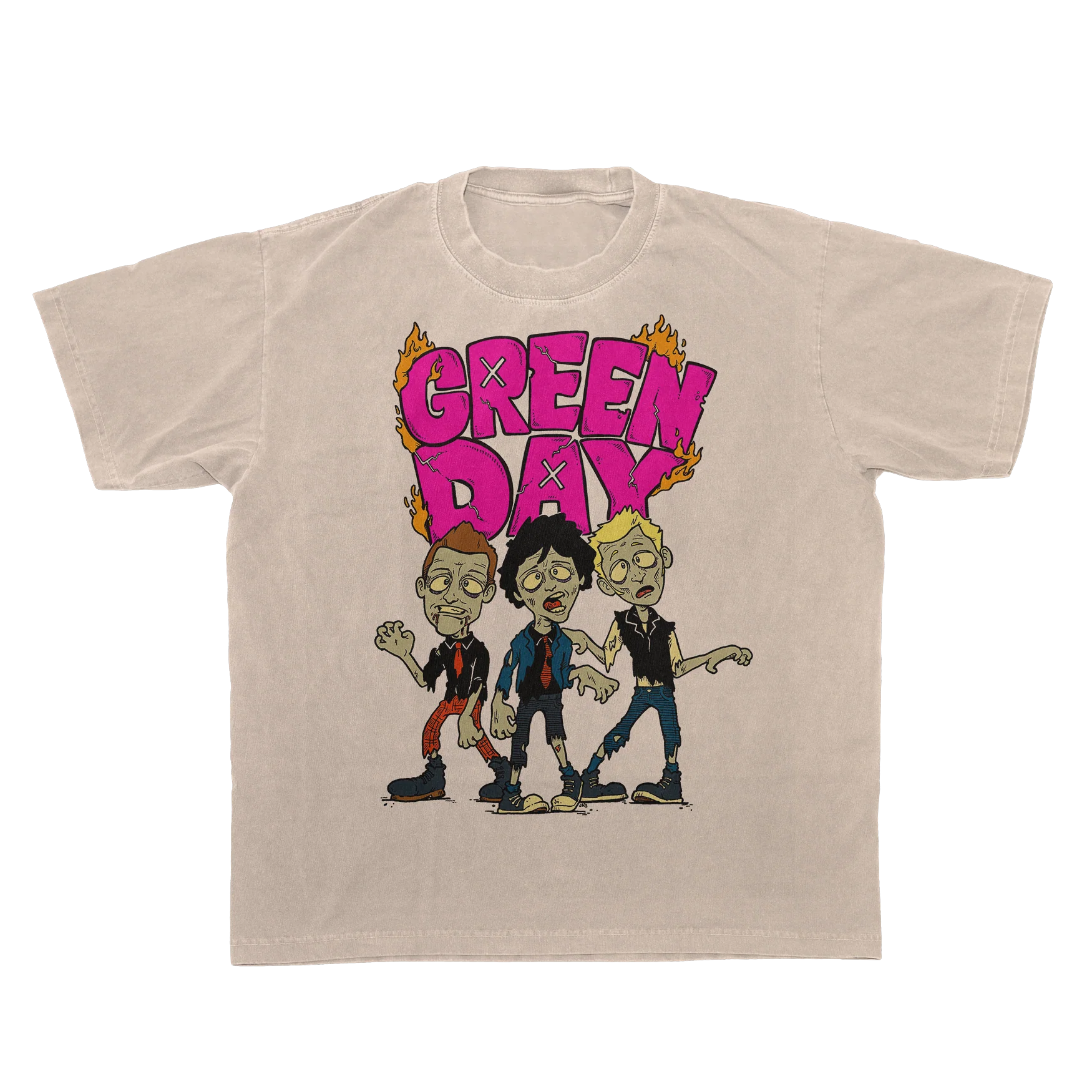 Walking Green Day Zombie Sand Tee